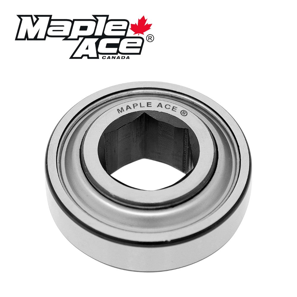 207KRR12, HPC102GPE, JD9488 Ball Bearing 1-1/8in Hex Bore, Cylindrical OD
