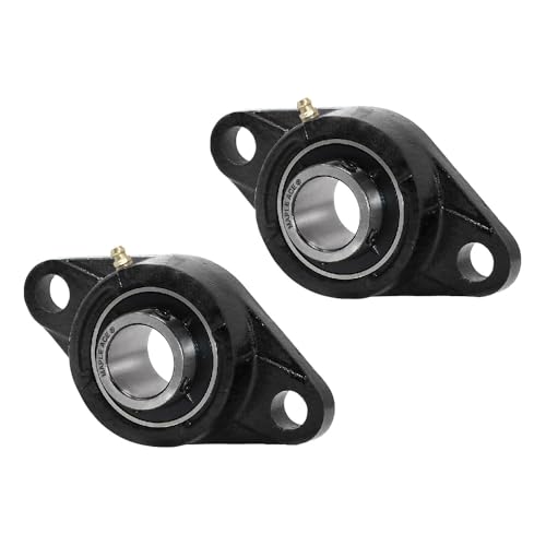 UCFL204-12 Flange Bearing 3/4in Bore, Oval 2-Bolt Self-Aligning, Solid Base