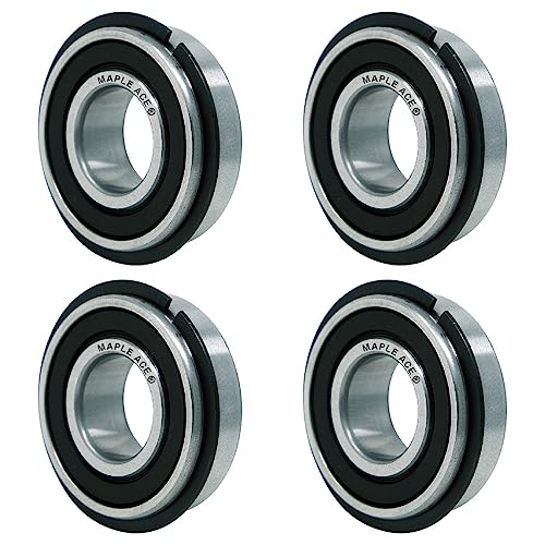 1622-2RSNR Ball Bearing w/Snap Ring 9/16inx1-3/8inx7/16in Rubber Sealed