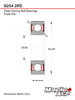6204-2RS-LT Ball Bearing 6204 2RS Low Temp Grease -40°C Rubber Sealed