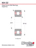 604-ZZ Ball Bearing 4x12x4mm 604 ZZ Metal Shielded