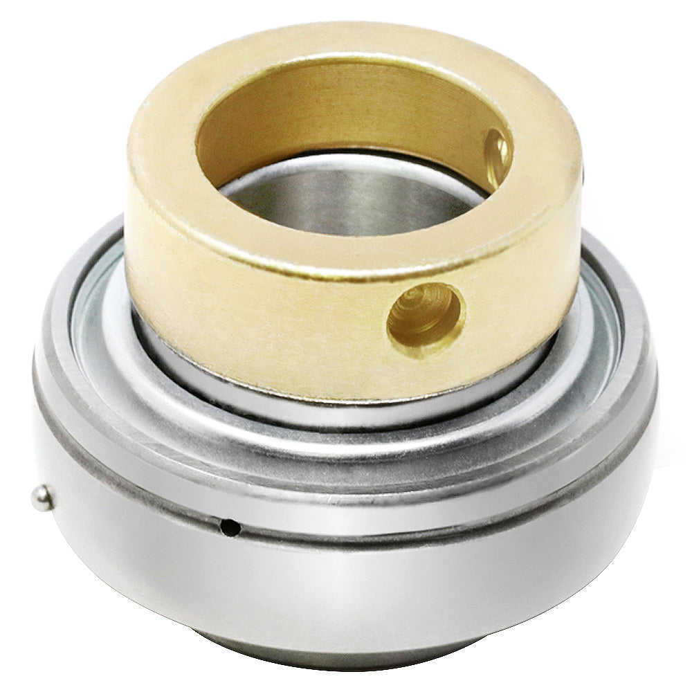 HC207, NA207 Insert Bearing 35mm Bore, Spherical OD, Lock Collar, Lube Hole