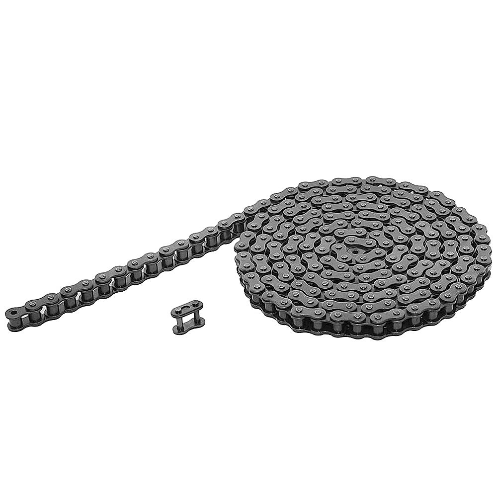 40H Heavy Duty Roller Chain Single Strand 1/2in Pitch 10 Feet plus Connecting Master Link