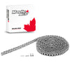#41NP Roller Chain Nickel-plated 1/2in Pitch 10 Feet plus Connecting Master Link