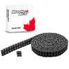 80H-2 Heavy Duty Roller Chain Double Strand 1in Pitch 10 Feet plus Connecting Master Link
