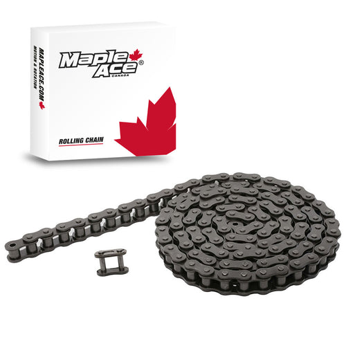120H Heavy Duty Roller Chain Single Strand 1-1/2in Pitch 10 Feet plus Connecting Master Link
