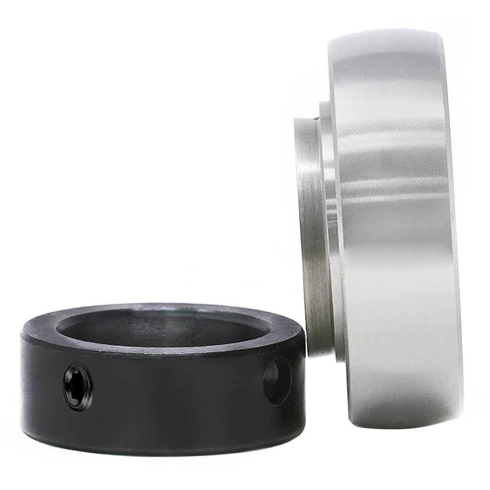 SA207 Insert Bearing 35mm Bore, Spherical OD Eccentric Lock Collar, No Lube Hole