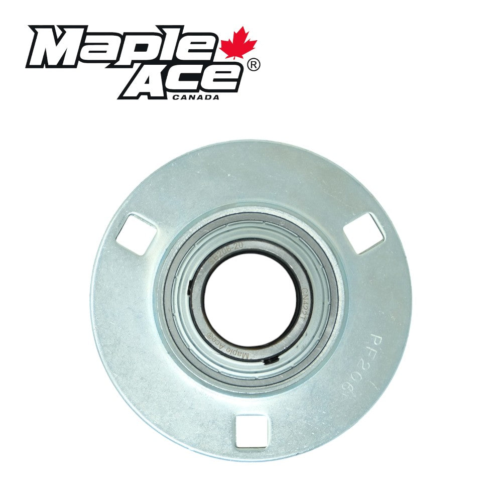 SBPF204-12 Pressed Steel Housing Round Flanged 3-Bolt with Insert Bearing 3/4in