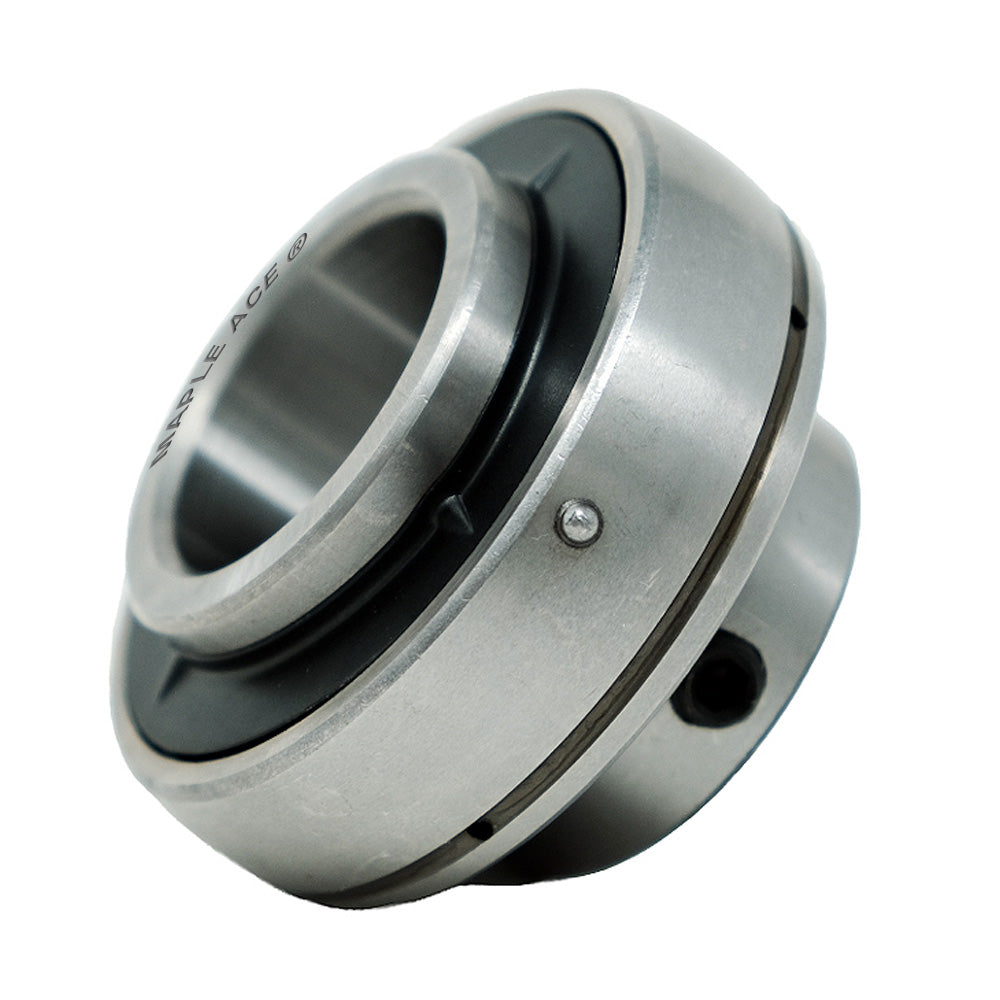 UC208-24 Insert Bearing 1-1/2in Bore, Spherical OD, Set Screws, Lube Hole