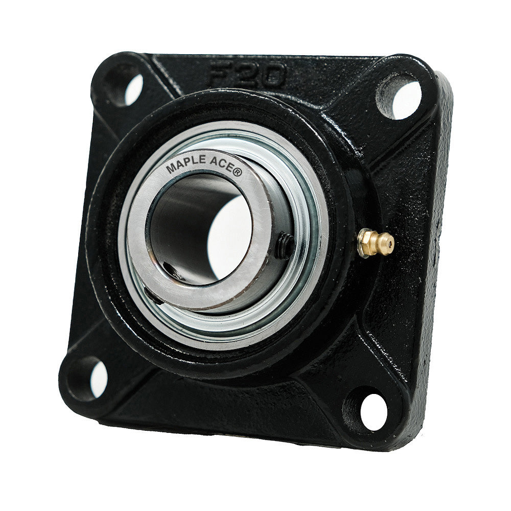 UCF204 Flange Bearing 20mm Bore, 4-Bolt Self-Aligning, Solid Base, 3 Lips Seal