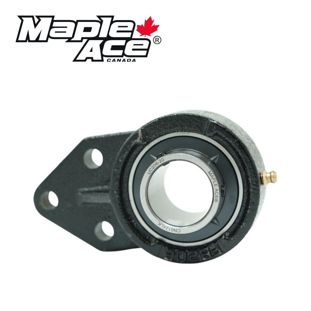 UCFB201-8 Flange Bracket Bearing 1/2in Bore, 3-Bolt Self-Aligning