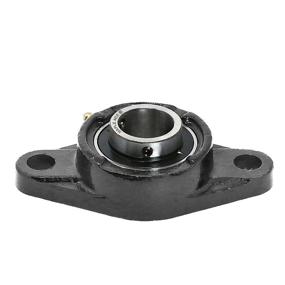 UCFL212-36 Flange Bearing 2-1/4in Bore, Oval 2-Bolt Self-Aligning, Solid Base