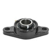 UCFL204 Flange Bearing 20mm Bore, Oval 2-Bolt Self-Aligning, Solid Base