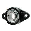 UCFL207 Flange Bearing 35mm Bore, Oval 2-Bolt Self-Aligning, Solid Base, 3 Lips Seal