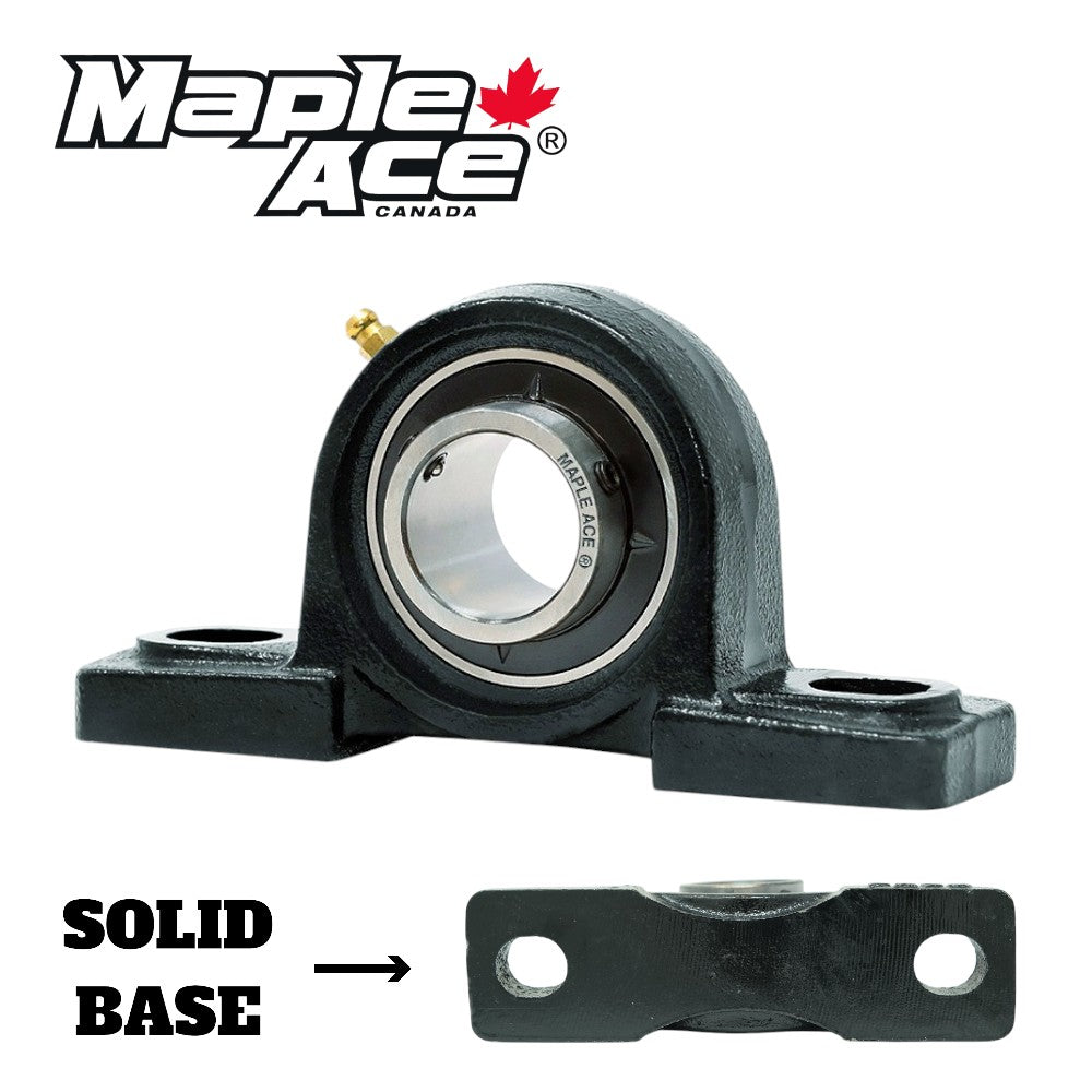 UCP208-24 Pillow Block Bearing 1-1/2in Bore, 2-Bolt, Self-Aligning, Solid Base