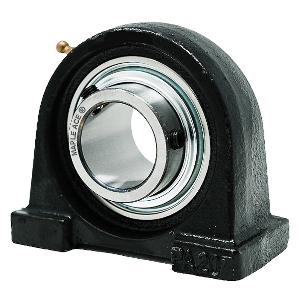 UCPA205 Tapped Base Pillow Block Bearing 25mm Bore, Self-Aligning, 3 Lips Seal