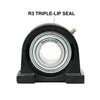 UCPA206 30mm Bore R3 Triple-Lip Seal Tapped Pillow Block Bearing