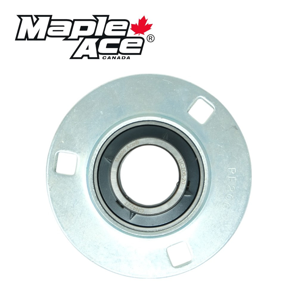 UCPF204-12 Pressed Steel Housing Round Flanged 3-Bolt with Insert Bearing 3/4in